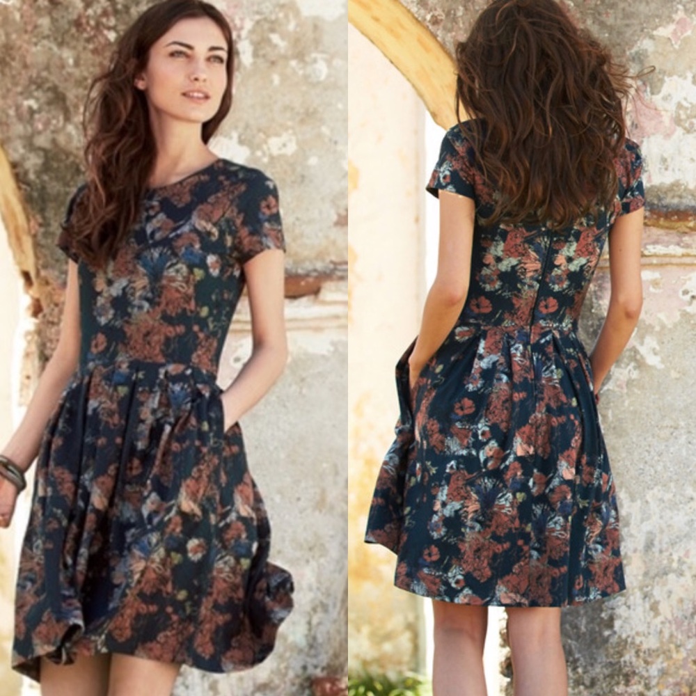 Peruvian Connection Sketchbook Floral Dress Size XL. D/A1419
